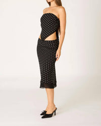 Cotton Candy La - Lolita Polka Dot Midi Skirt