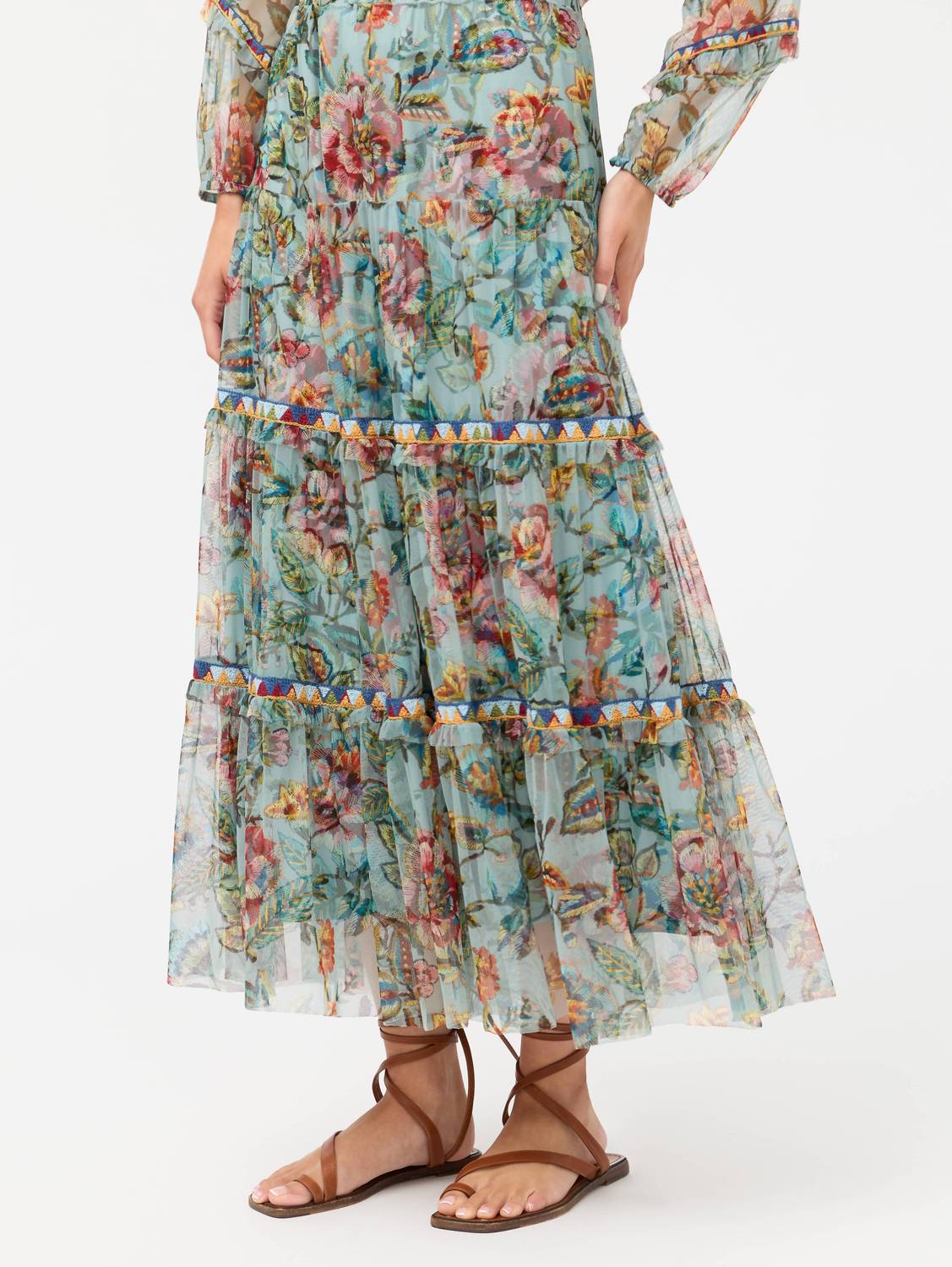 Johnny Was - ARCELLIS TIERED SKIRT