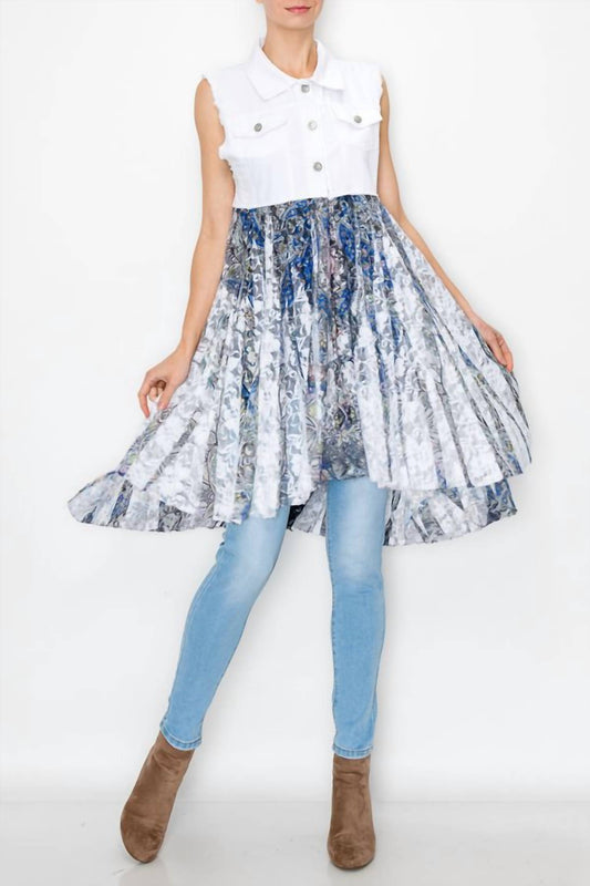 Origami - Denim Lace Vest