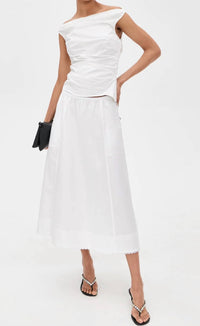 Vince - Scallop Detail Maxi Skirt
