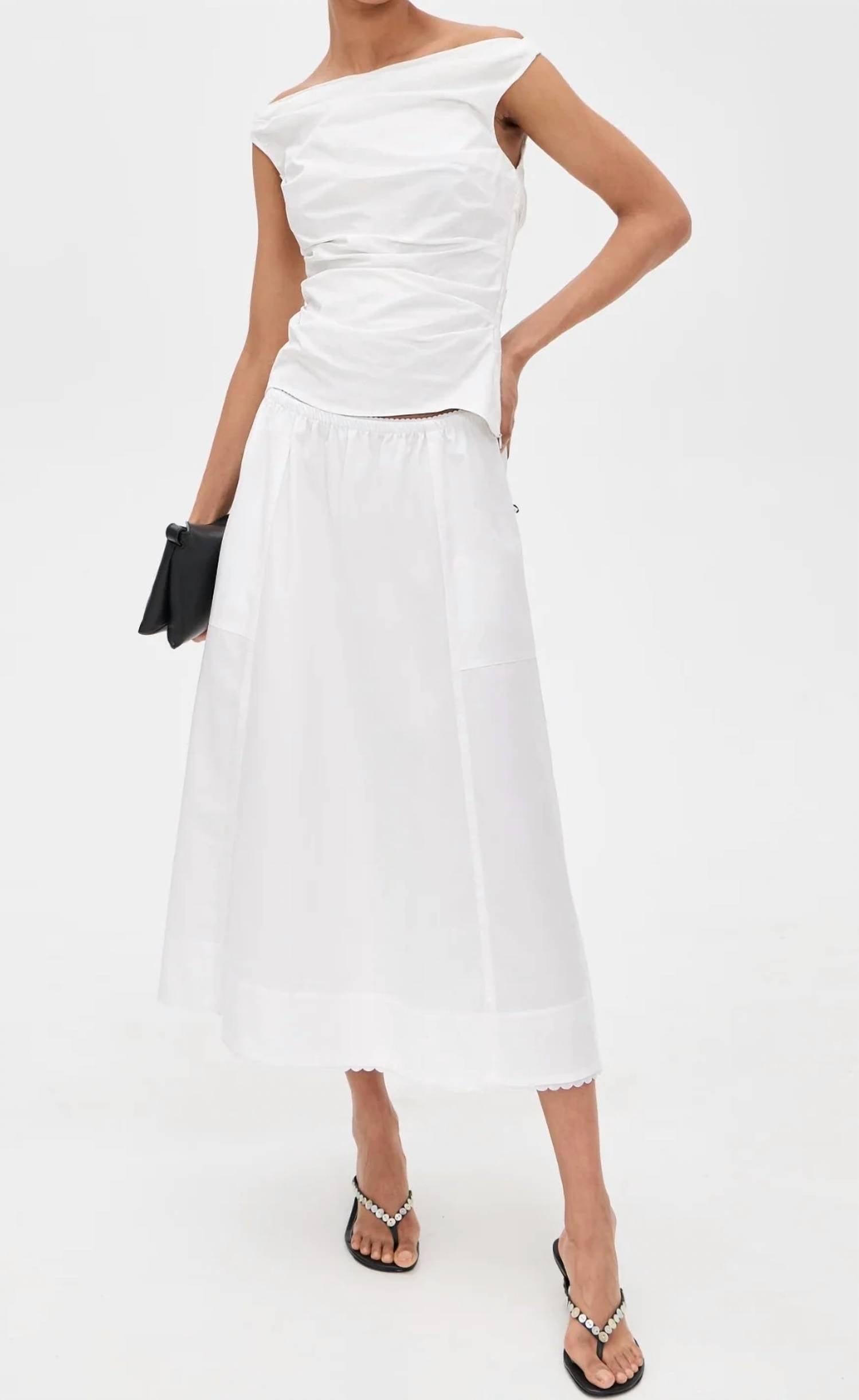 Vince - Scallop Detail Maxi Skirt