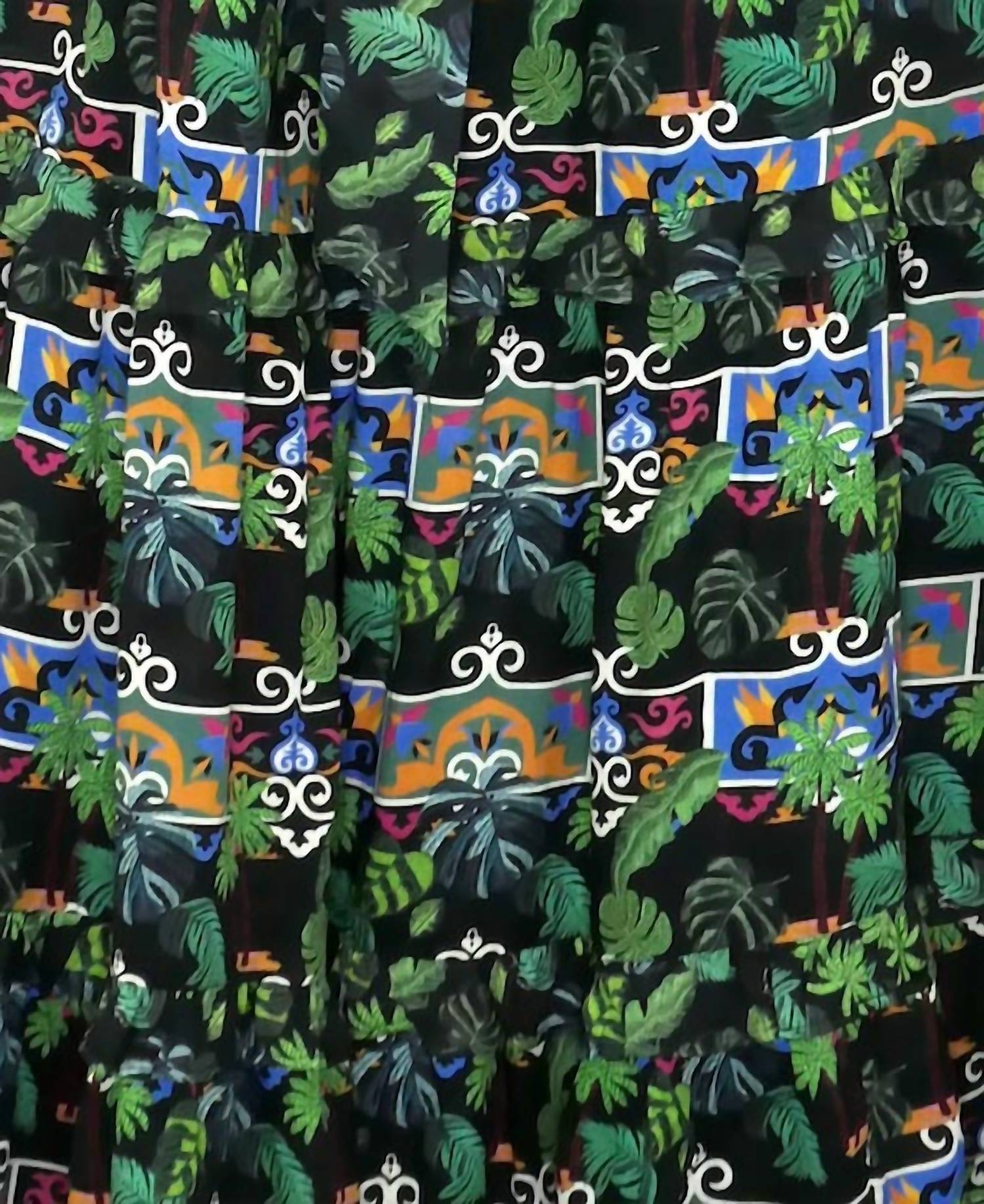 Emily Lovelock - Adela Tropical Print Midi Dress