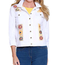 Multiples - Embroidered Twill Jacket