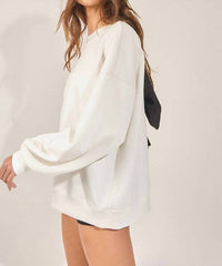 Bucketlist - Bow-back Oversized Sweatshirt
