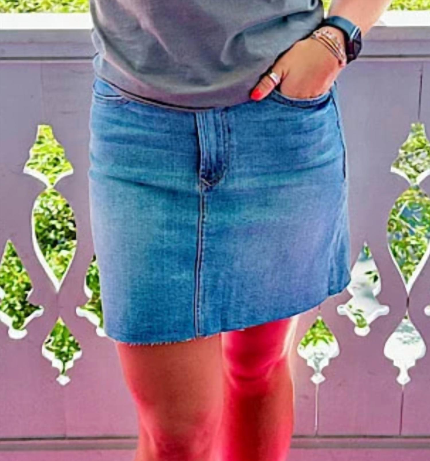 Dear John Denim - Bridgeport Raw Hem Denim Skirt