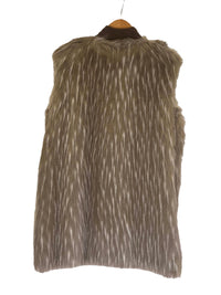 FAUX FUR VEST ZIP FRONT