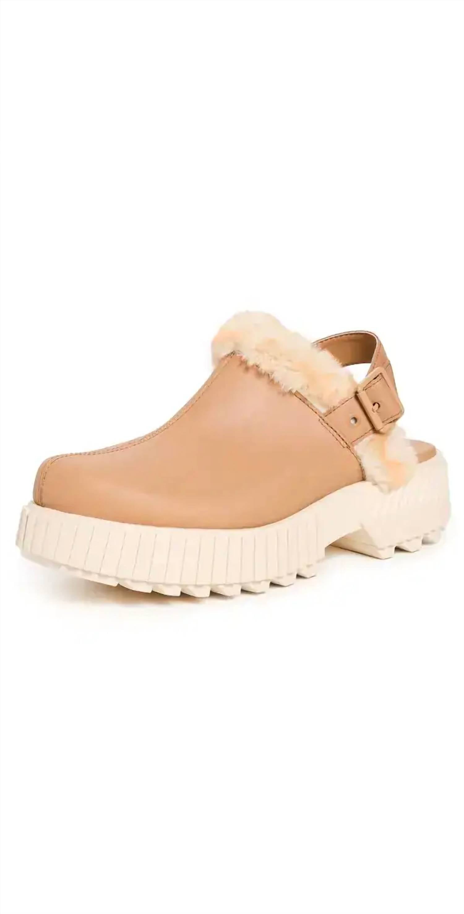 SOREL Women's Ona Avenue Mule in tawny buff - women's shoe - detail view