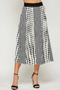See And Be Seen - Holly Houndstooth Skirt