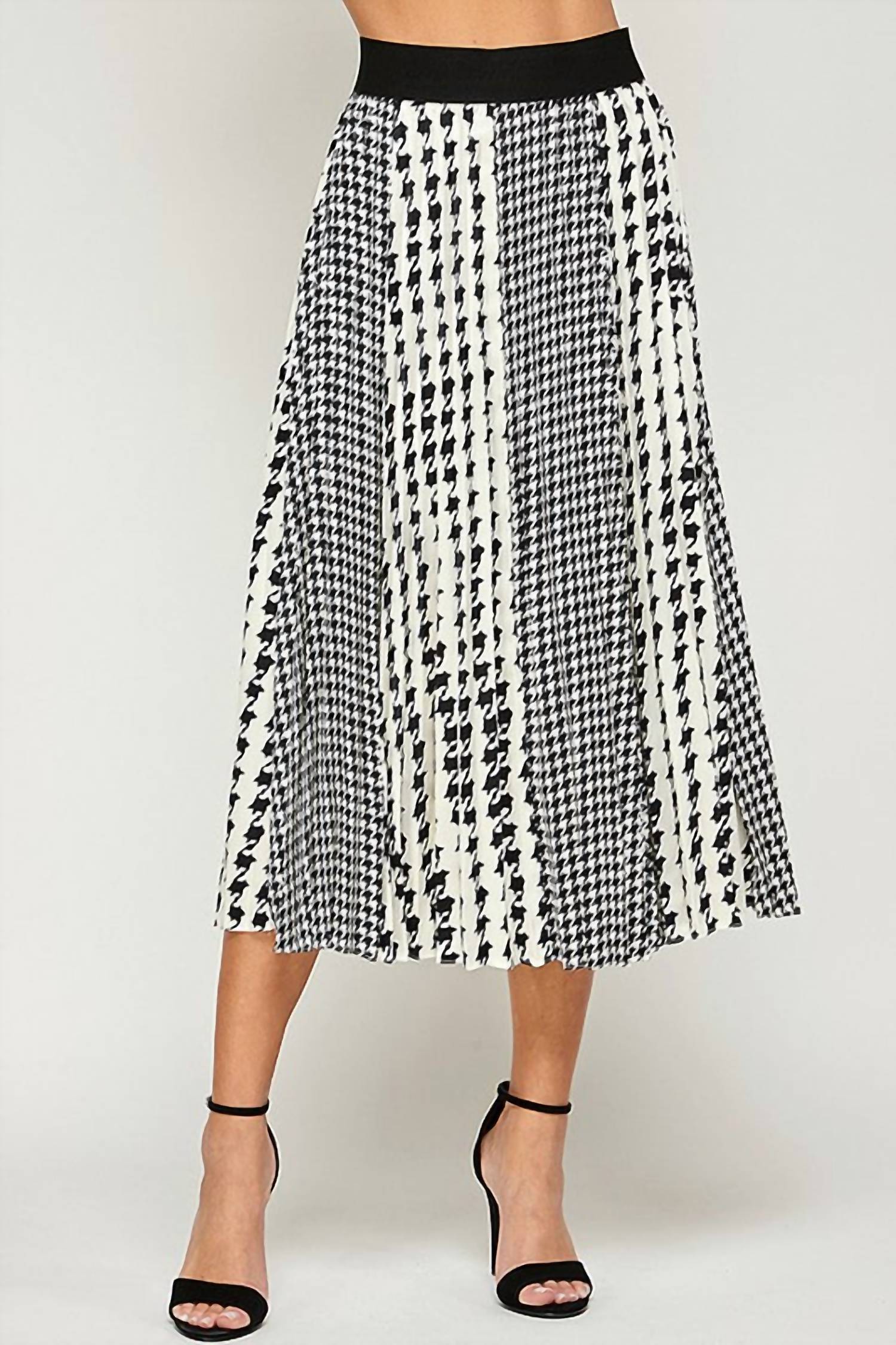 See And Be Seen - Holly Houndstooth Skirt