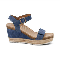 Aetrex - Women's Sydney Quarter Strap Espadrille Wedge Sandals