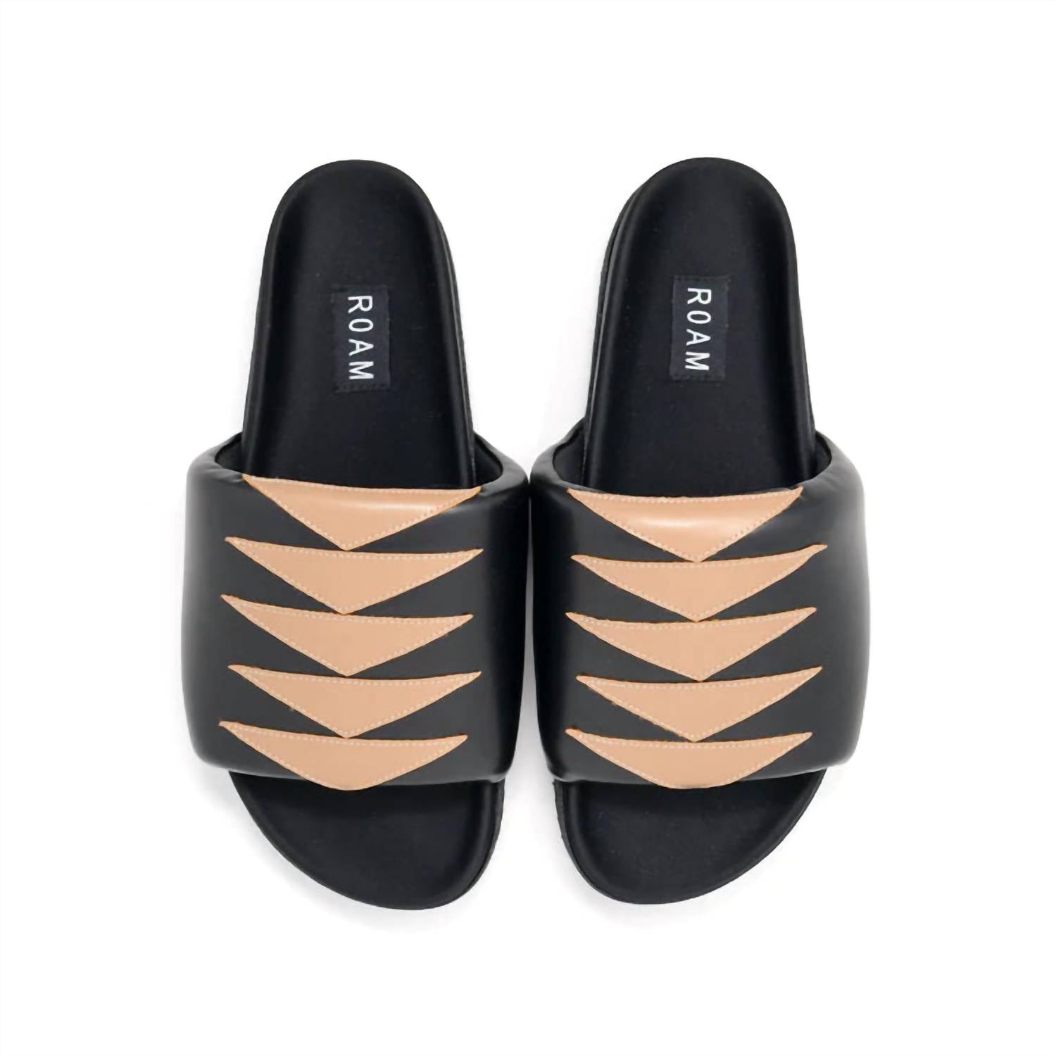 Roam - Women's Arrow Slider Sandals With Vegan Leather