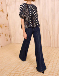 Ulla Johnson - Dafne Pleated Short Sleeve Blouse