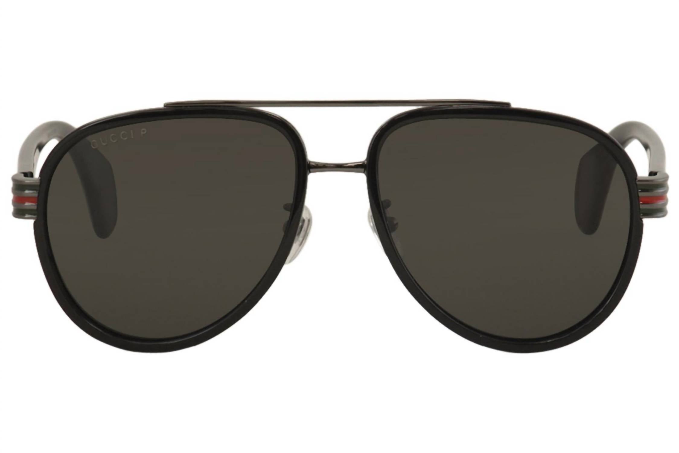 Gucci - Men's Pilot Polarized Sunglasses 0447s - 001