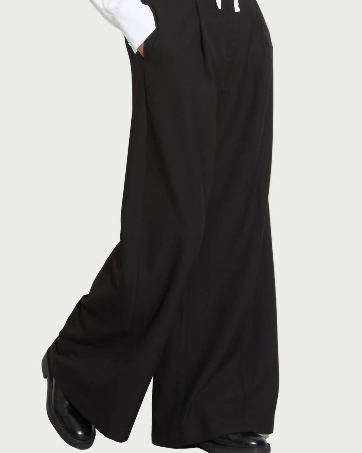 Saint Art Tiffany Wide Leg Pants in black - women's pants - detail view