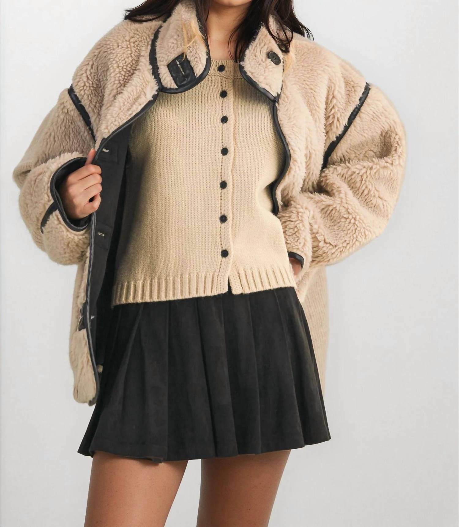 Klesis - Reversible Sherpa Suede Contrast Jacket