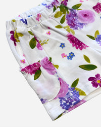 Mayoral - Girl's Top With Floral Shorts Set