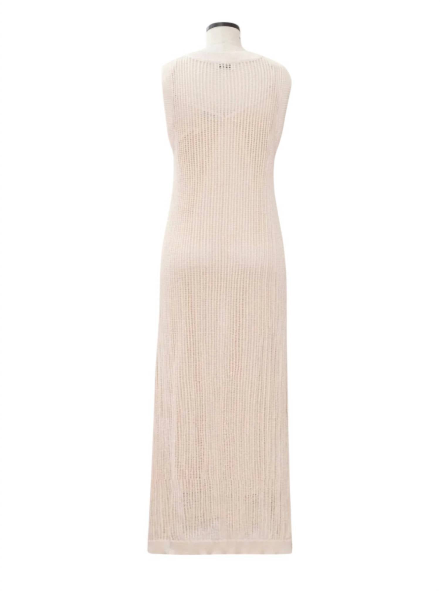 Moon River - Women's Knit Sleeveless Maxi Dress