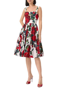Dolce & Gabbana - Print Rossa Bustier Dress