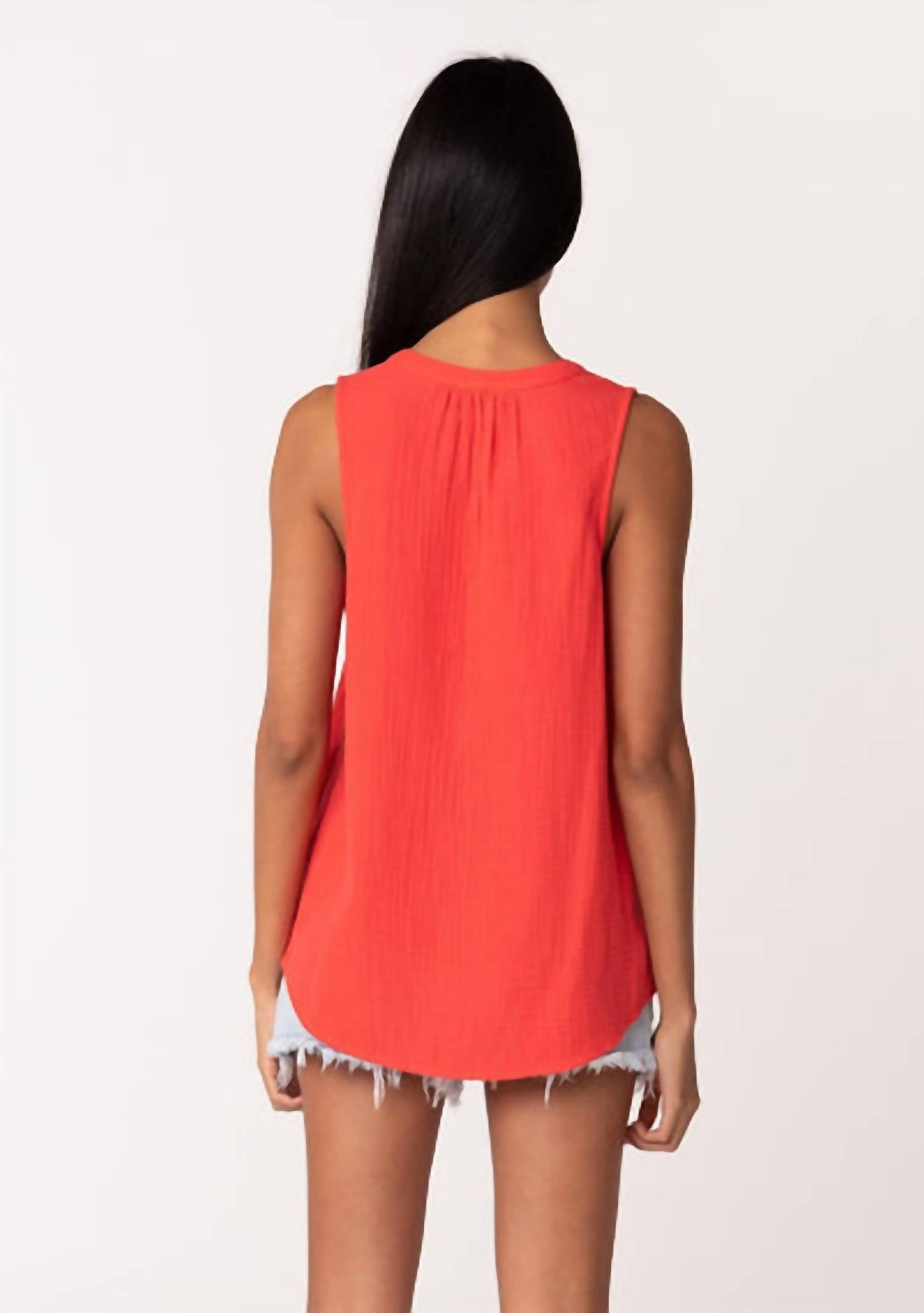 Lovestitch - Lue Henley Tank Top