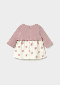Mayoral - Girls Newborn Knit Dress With Cardigan
