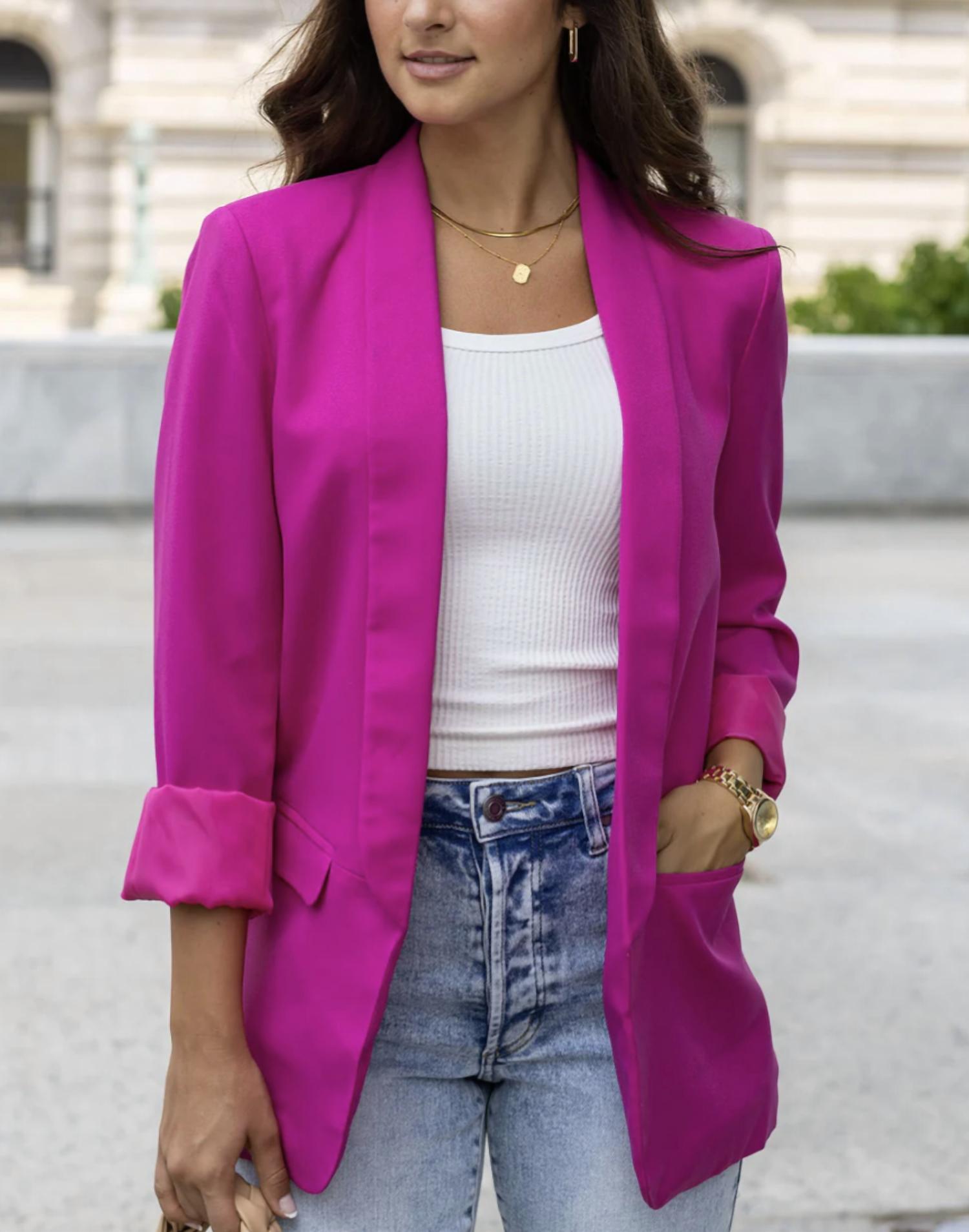Grace & Lace - Pocketed Fashion Blazer