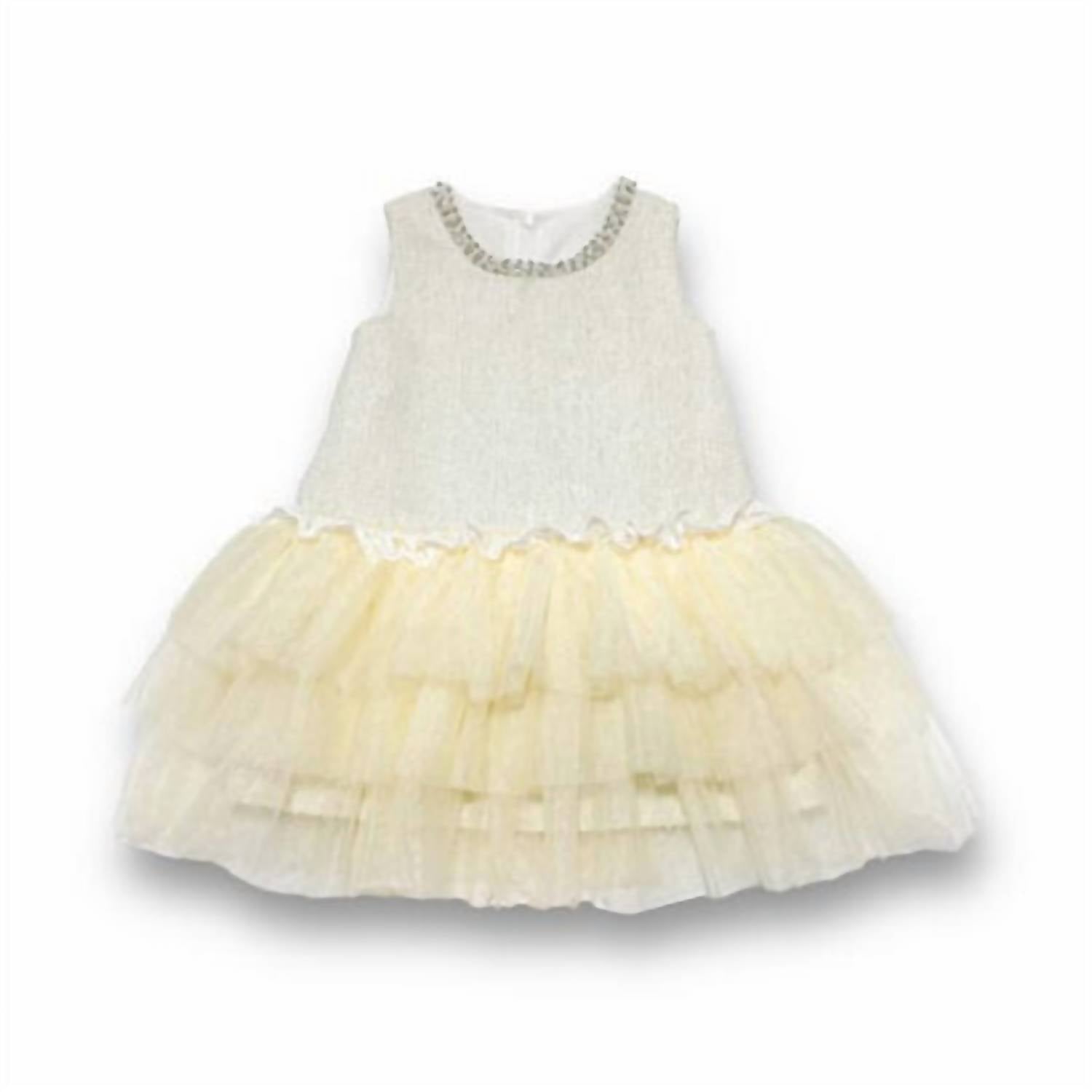 Doe A Dear - Kid's Tweed Tulle Dress