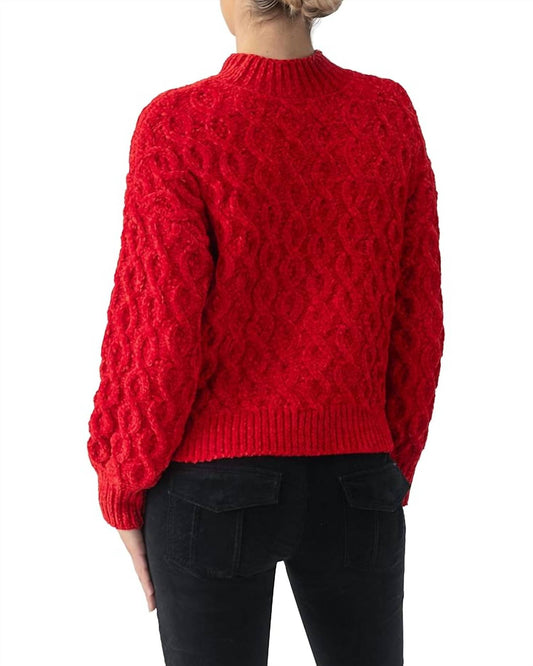Sanctuary - Cable Mock Neck Sweater