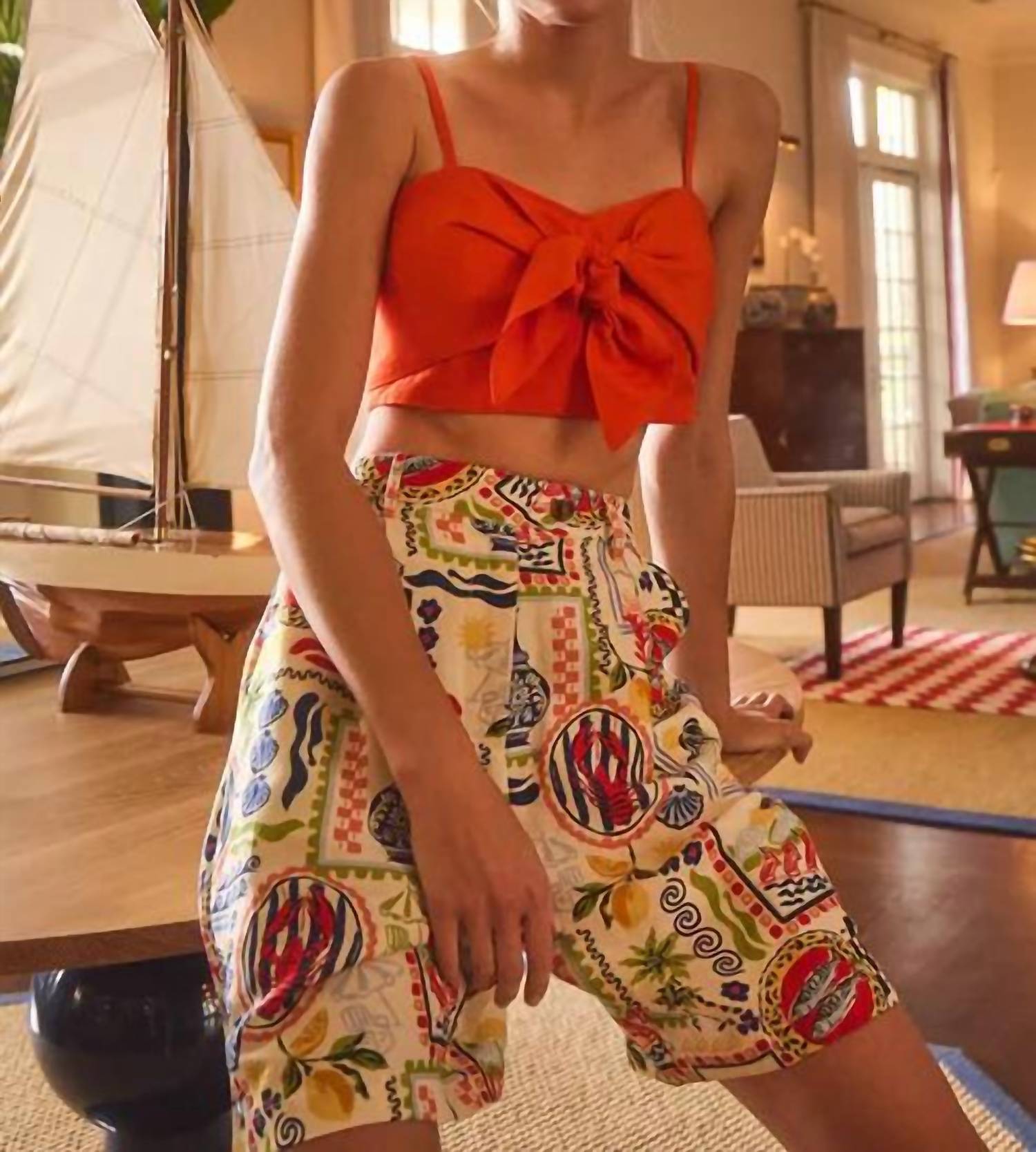 Hunter Bell - Spaghetti Strap Pearl Top