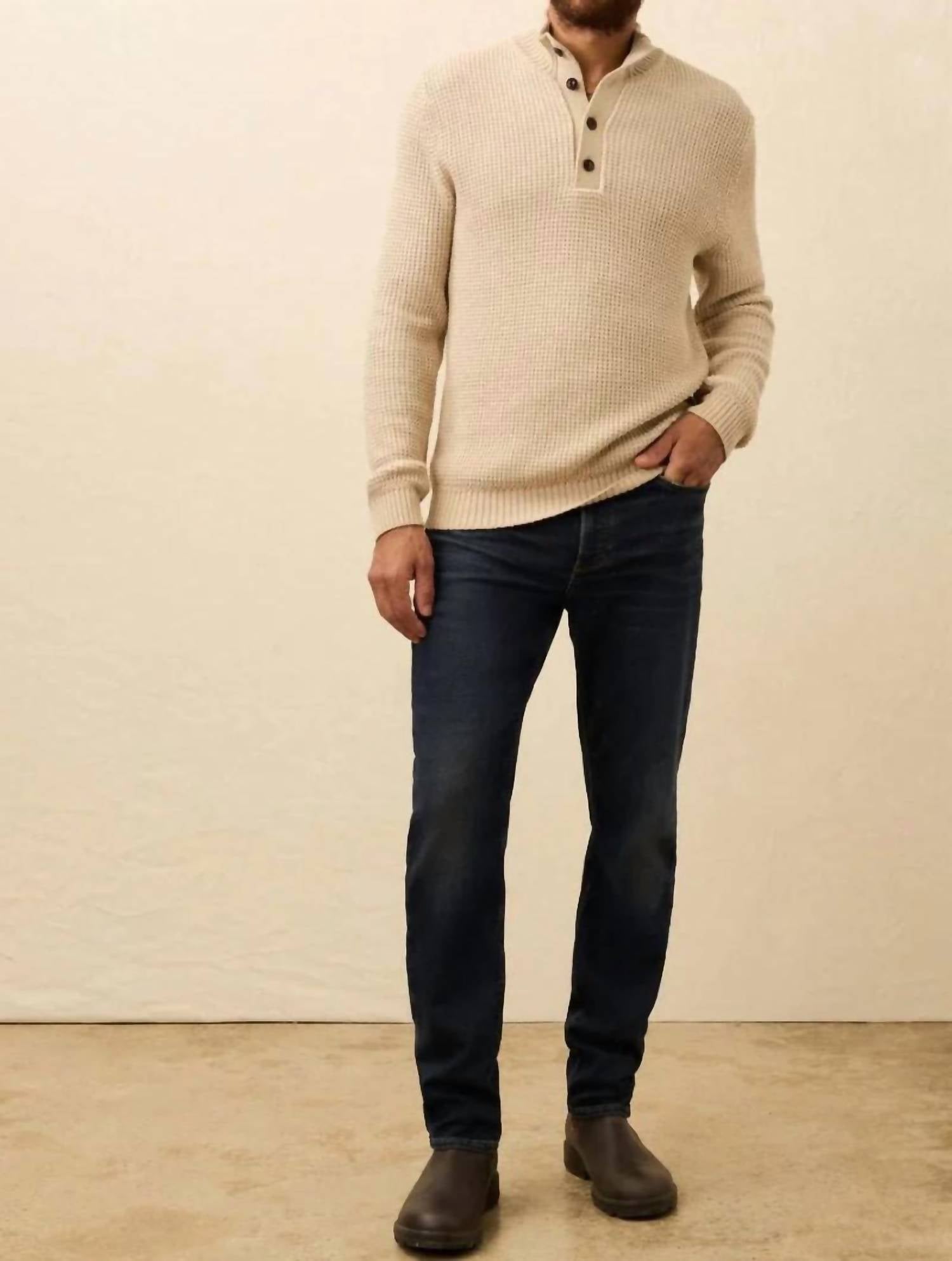 Faherty - Quarter Button Sweater