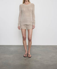 Enza Costa - LINEN OPEN KNIT SHORT