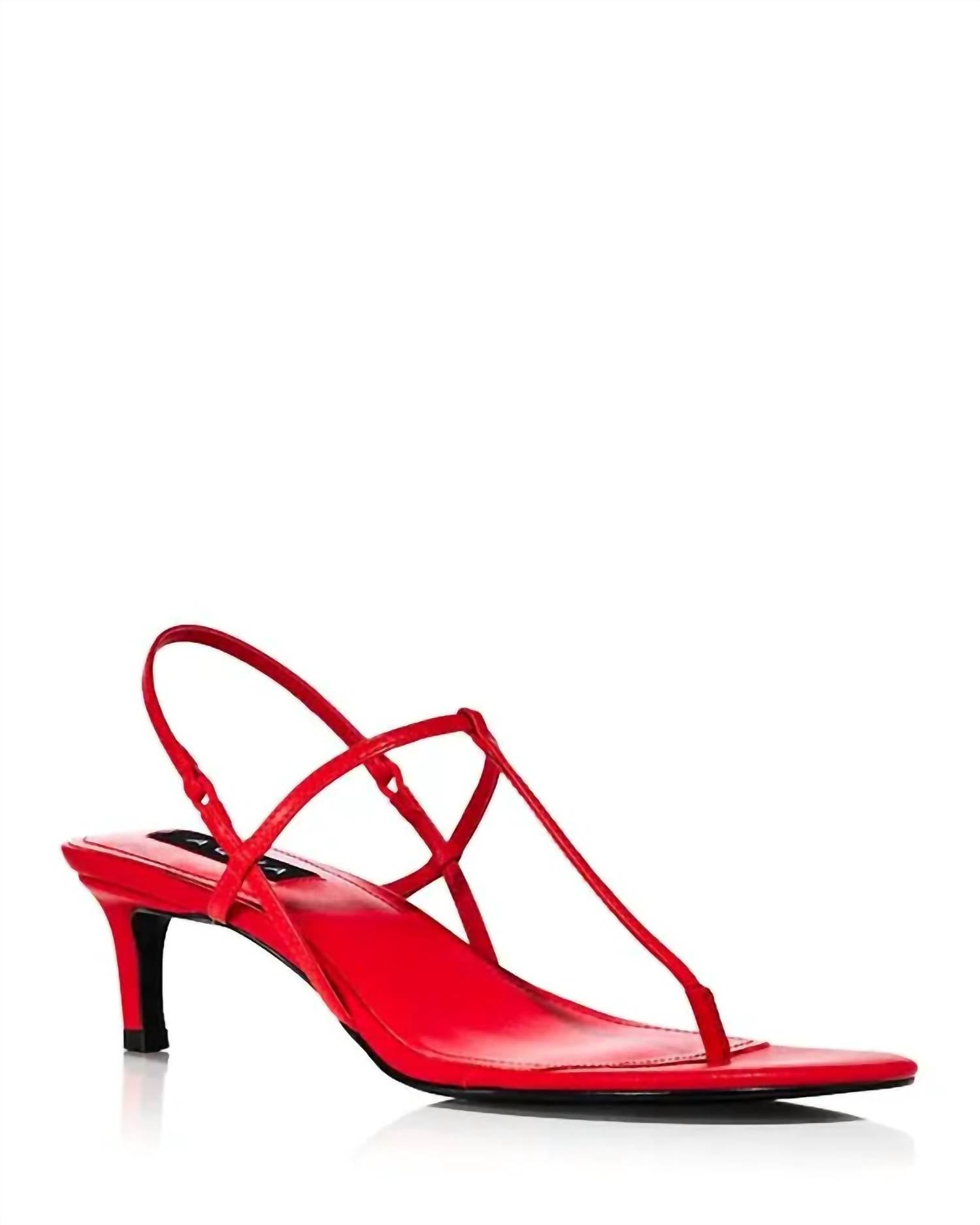Aqua - Women's T-strap Slingback High-heel Sandals