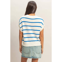 Hyfve - Striped Crewneck Knit Top