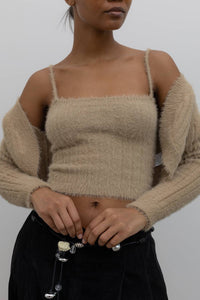 Collective - Fuzzy Bolero Cardigan Set