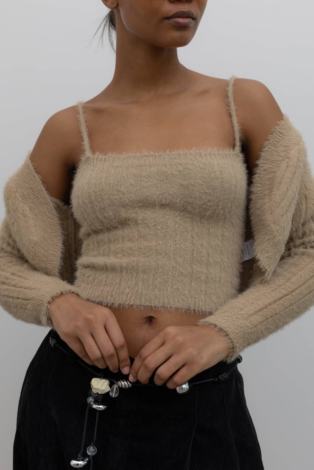 Collective - Fuzzy Bolero Cardigan Set