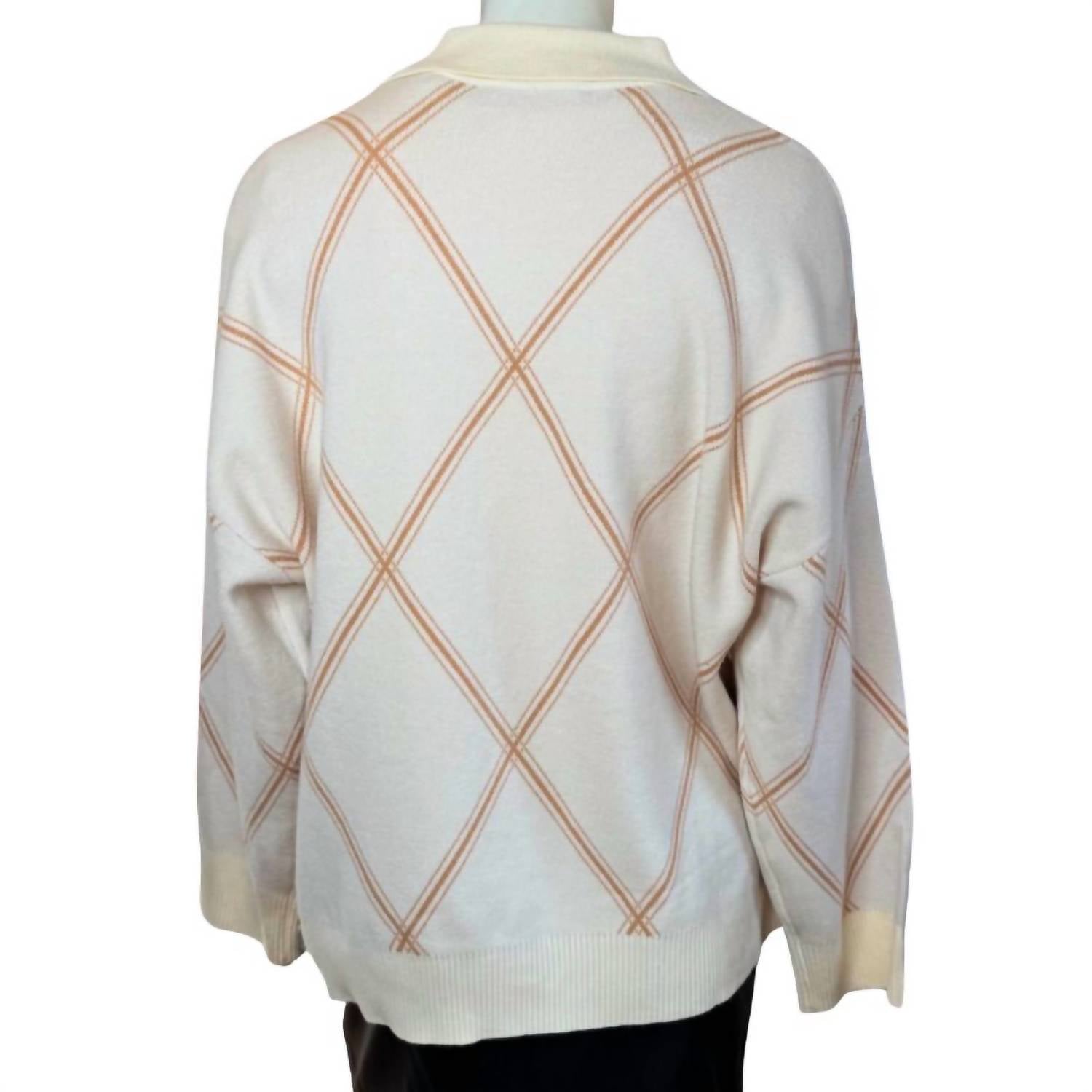 T Tahari - Women's Diamond Sweater