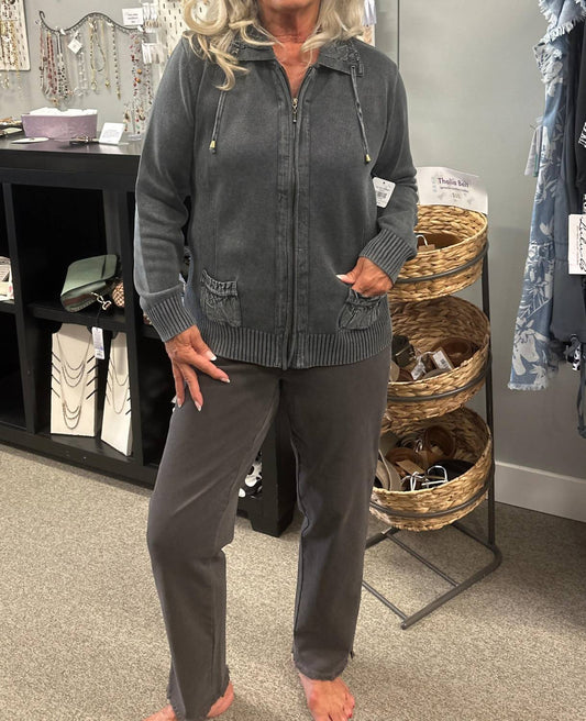 Pbj Blues - Full Zip Cardigan