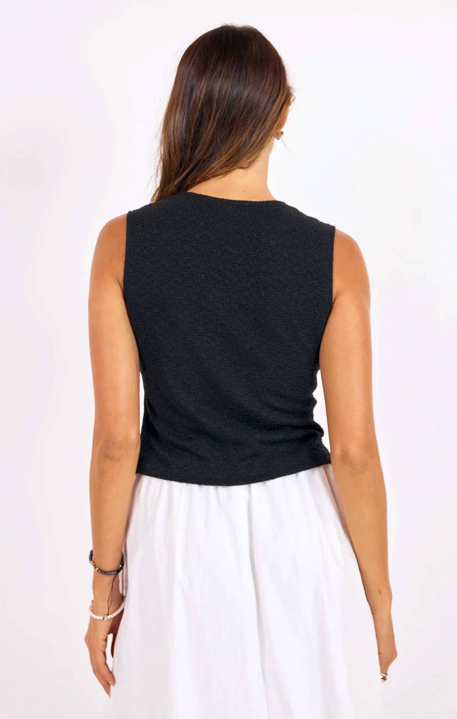 Sage The Label - Purpose Button Tank Top