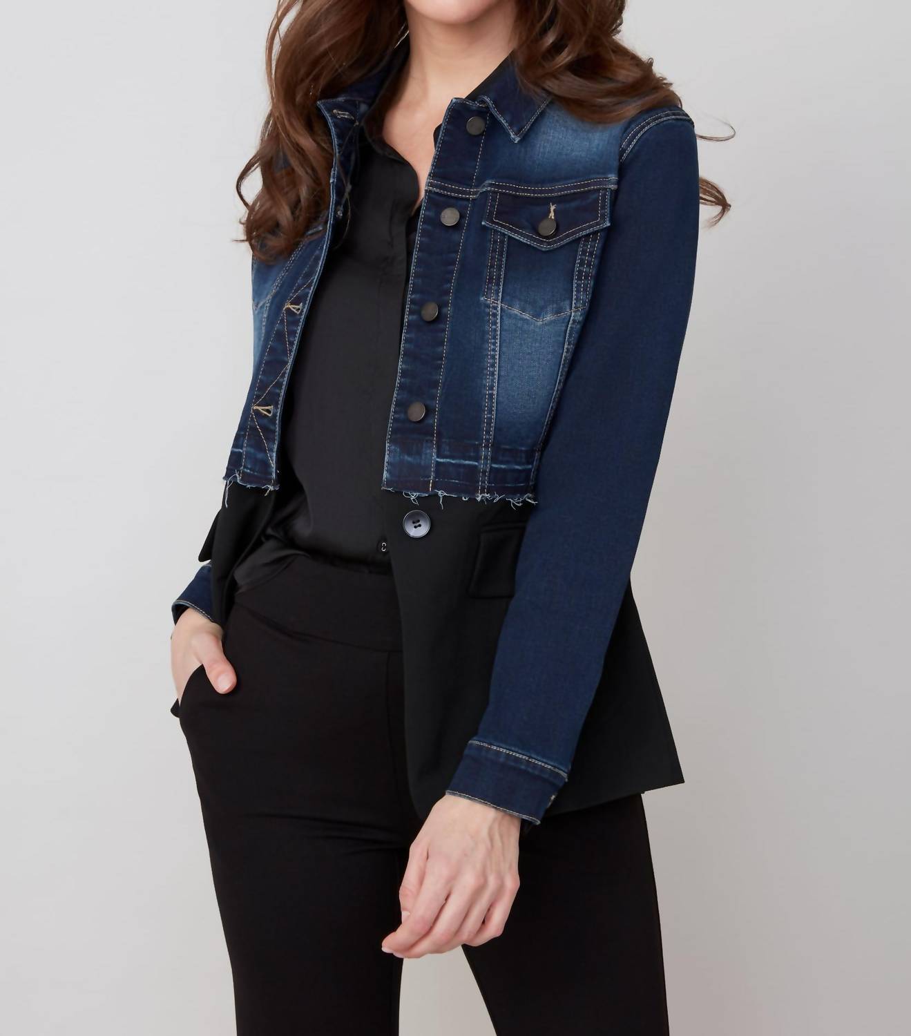 Renuar - Mixed Media Blazer