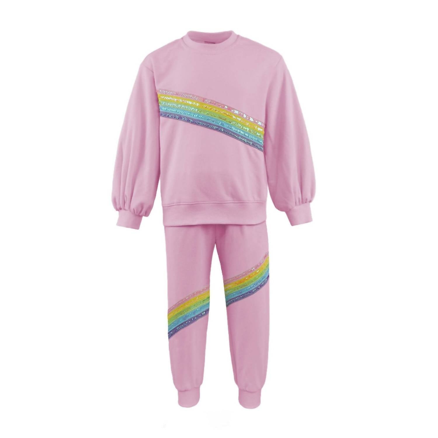 Lola + The Boys - Girls Rainbow Stripe Set