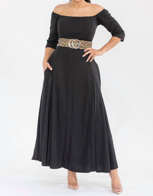 Karen T Design - Off The Shoulder Maxi Dress