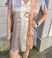 Entro - LEOPARD PRINT VNECK DRESS