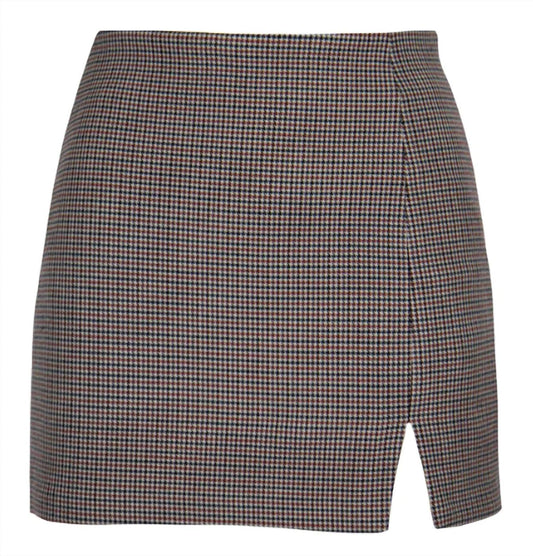 Dani Houndstooth Skirt