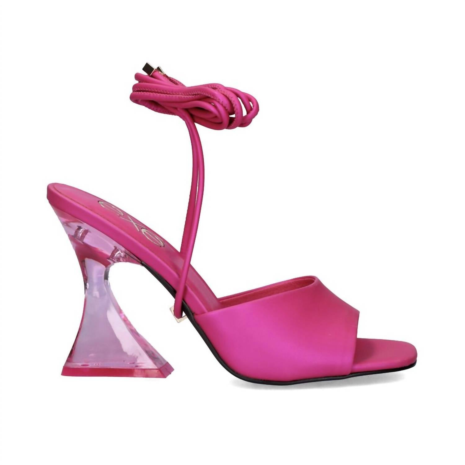 Exe - Women's Crystal Heeled Slingback Sandal