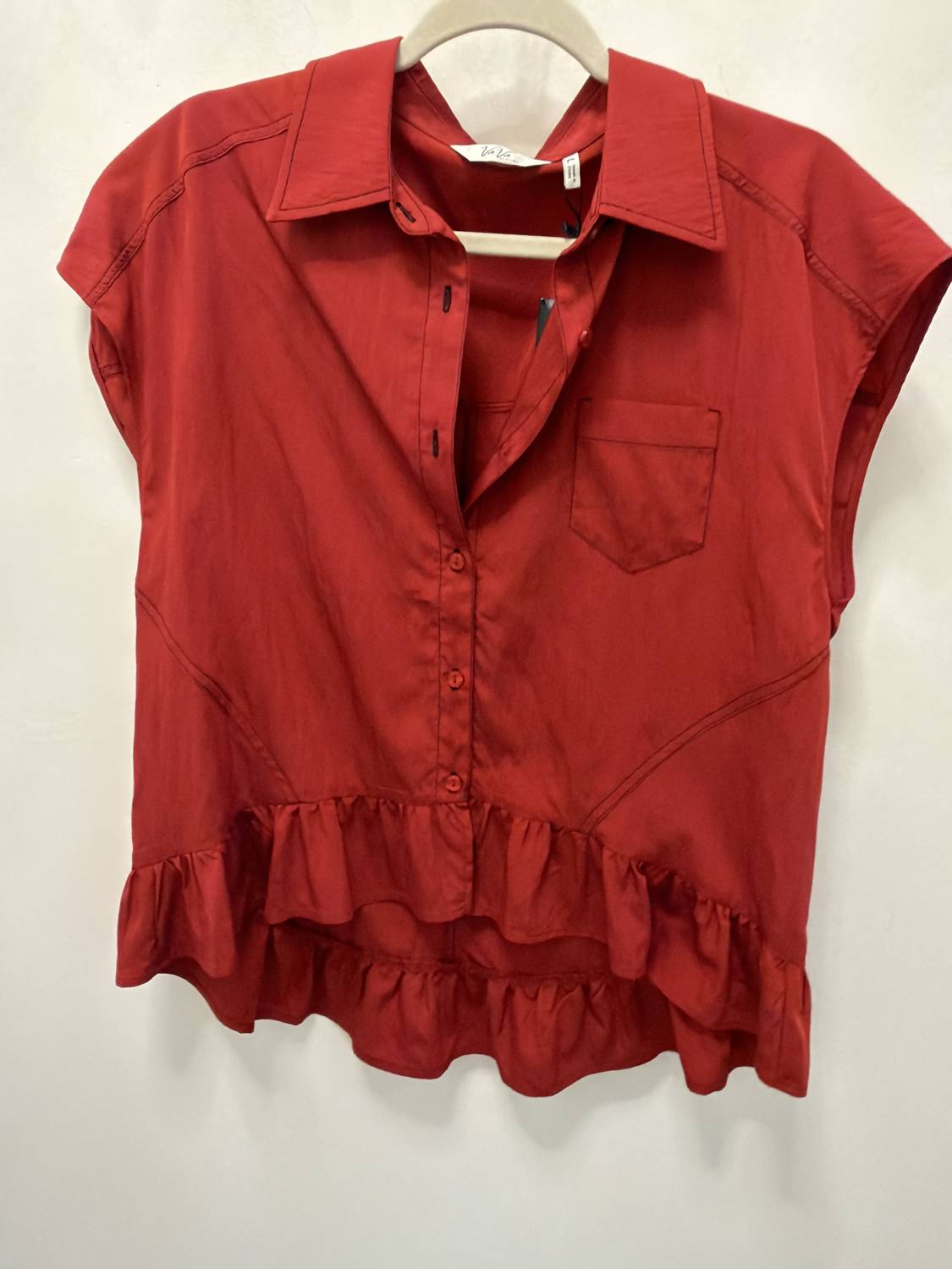 Vava - Women's Ruffle Stitch Detail Top