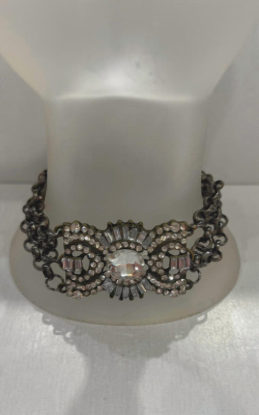 Lost & Found - Embellished Black Chain Bracelet