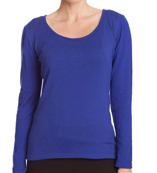 Long Sleeve Scoop Neck Top