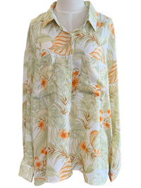 Polagram - Leaf Print Button Up