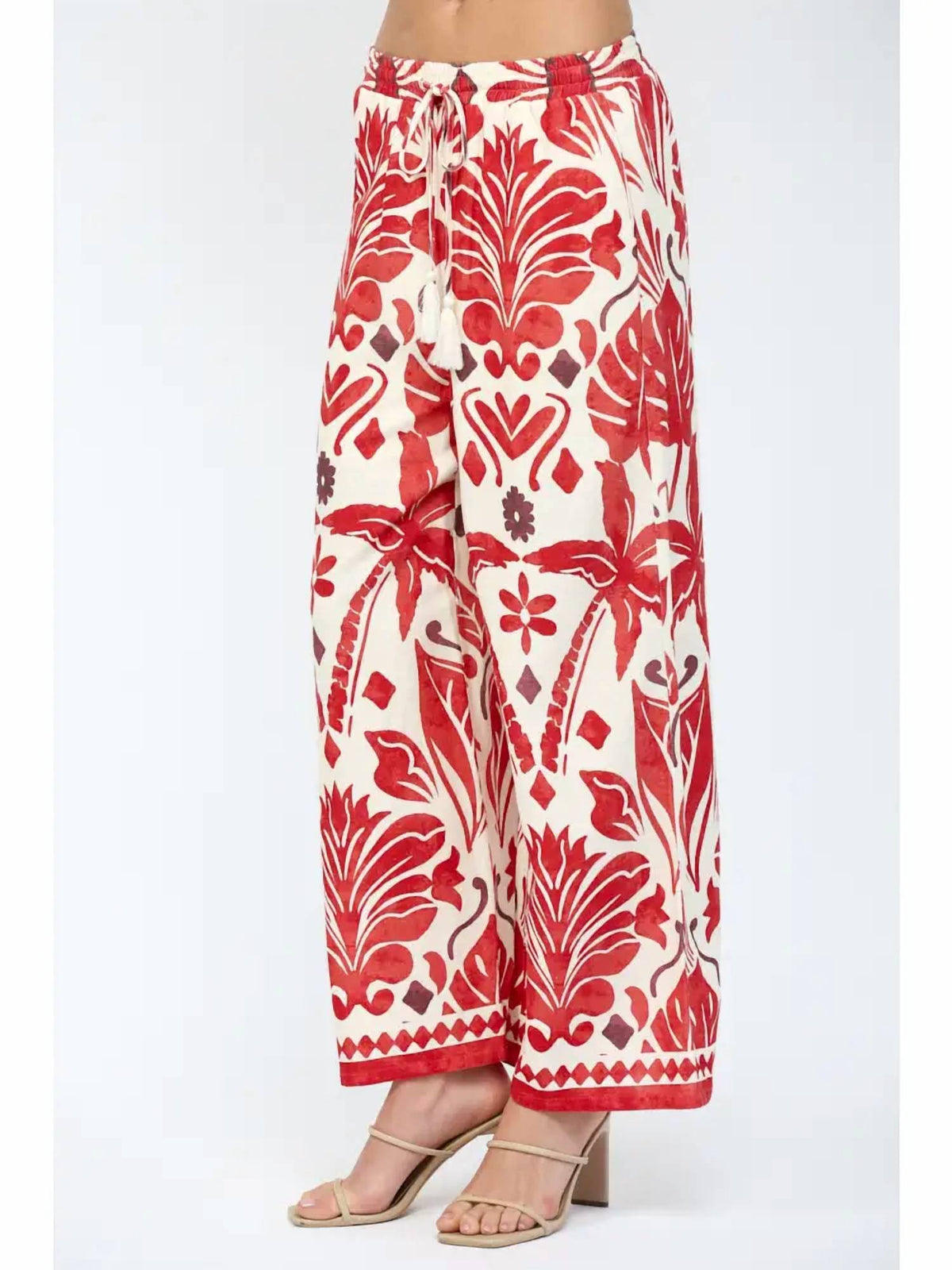 Fate - Geometric Flowy Wide Leg Pants