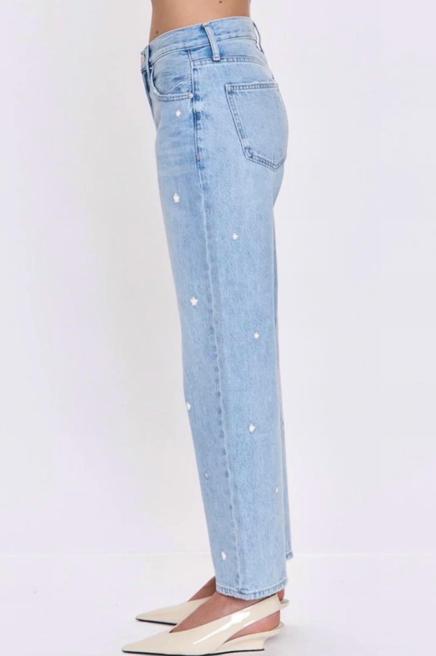 Pistola - Women's Lexi Mid Rise Bowed Straight Jean