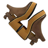 Antelope Women's Iliana Block Heeled Platform Clogs in bronze - women's heels - view 5